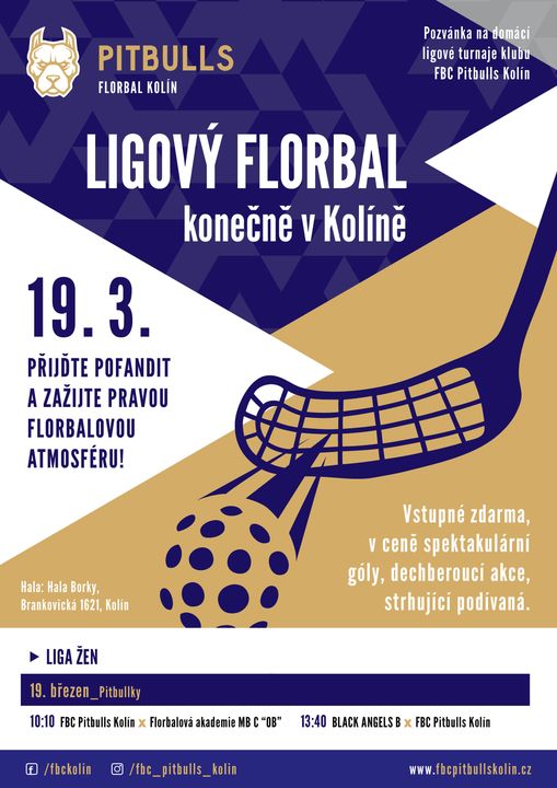 Ligový florbal žen v sobotu 19.3.2022 - halaborky.cz